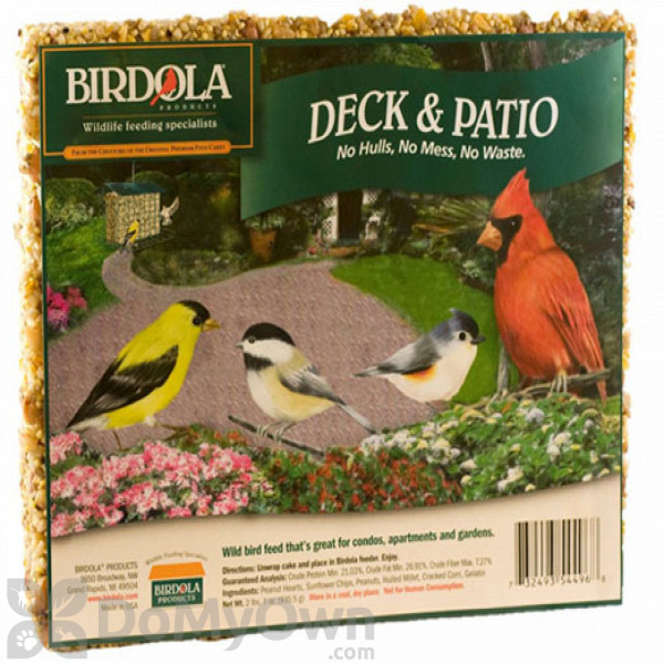 Birdola Products Deck Patio Bird Seed Cake 54496