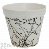 Bloem Eco Pot Planter Antique White with Black Whimsical Pattern