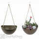 Bloem Eco Modern Hanging Basket Planter Bowl Pot