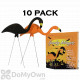 Bloem Spooky Flamingo 25 in. Halloween Black Orange Yard Decor (10 - Pack)