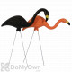 Bloem Spooky Flamingo 25 in. Halloween Black Orange (2 - Pack)