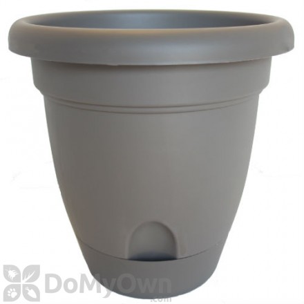 Bloem Lucca Planter 14 in. Peppercorn