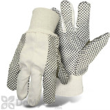 Boss Men\'s Indoor and Outdoor Poly / Cotton Blend Dot Gloves (4011) - Size Large 