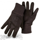 Boss Brown Jersey Regular Weight  Gloves (4020B)