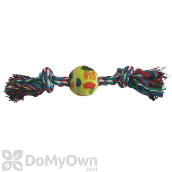 Boss Pet Rope Bone with Tennis Ball
