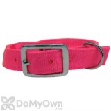 Boss Pet PDQ 1 in. x 18 in. Double Nylon Collar - Neon Pink