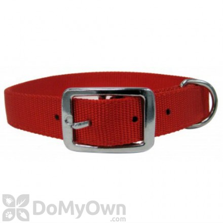 Boss Pet PDQ 1 in. x 18 in. Double Nylon Collar - Red