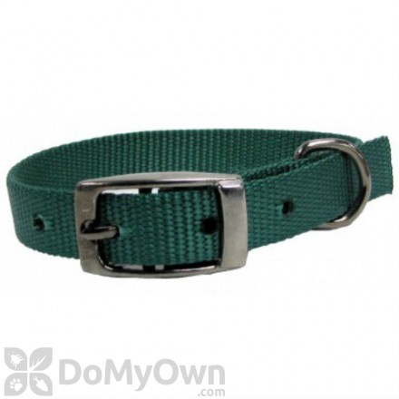 Boss Pet PDQ 1 in. x 18 in. Double Nylon Collar - Green