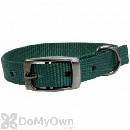 Boss Pet PDQ 1 in. x 20 in. Double Nylon Collar - Green