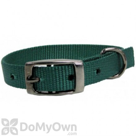 Boss Pet PDQ 1 in. x 24 in. Double Nylon Collar - Green