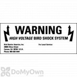 Bird Shock Warning Labels (10 pack)
