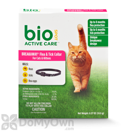 Bio Spot Active Care Breakaway Flea and Tick Collar for Cats and Kittens