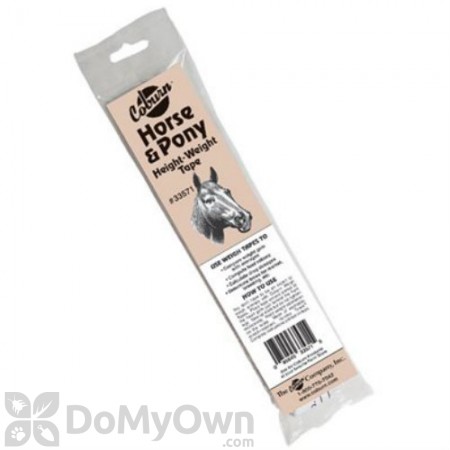 Coburn Horse and Pony Height and Weight Tape