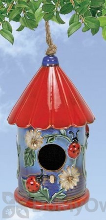 Coynes Company Ladybug Round Bird House (D2548)