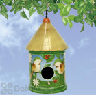 Coynes Company Debbie Mumm Green / Yellow Bird House (DM1011)