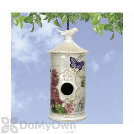 Coynes Company Modern Vintage Lilac Butterfly Bird House (MV1018)
