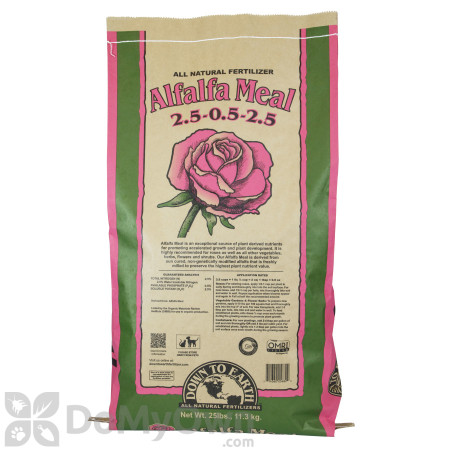 Down To Earth All Natural Fertilizer Alfalfa Meal 2.5 - 0.5 - 2.5 25 lb.