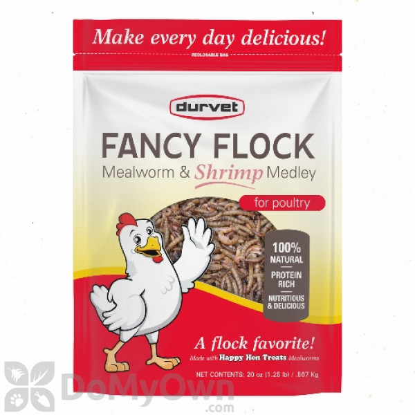 Durvet Fancy Flock Mealworm and Shrimp Medley