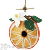 DZI Handmade Designs Orange Felt Bird House (DZI484023)