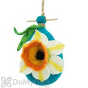 DZI Handmade Designs Daffodil Felt Bird House (DZI484034)