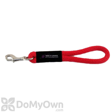 Soft Lines Dog Snap Leash - 5 / 8" Diameter x 1' Red