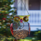 Evergreen Enterprises Harvest Shimmer Owl Bird Feeder (2BF323)