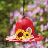 Evergreen Enterprises Bird House Red Sunflower Hat (2BH105)