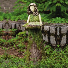 Evergreen Enterprises Sherwood Fern Statuary with Bird Feeder (842730)