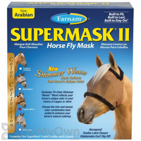 Farnam SuperMask II Horse Fly Mask Shimmer Weave