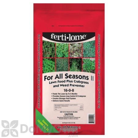 Fertilome For All Seasons II Lawn Food Plus Crabgrass and Weed Preventer 16-0-8