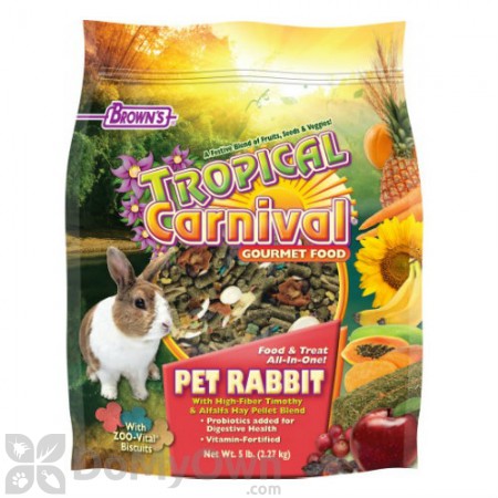 FM Browns Tropical Carnival Gourmet Pet Rabbit Food