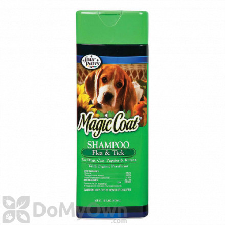 Four Paws Magic Coat Flea and Tick Shampoo for Dogs, Cats, Puppies, Kittens
