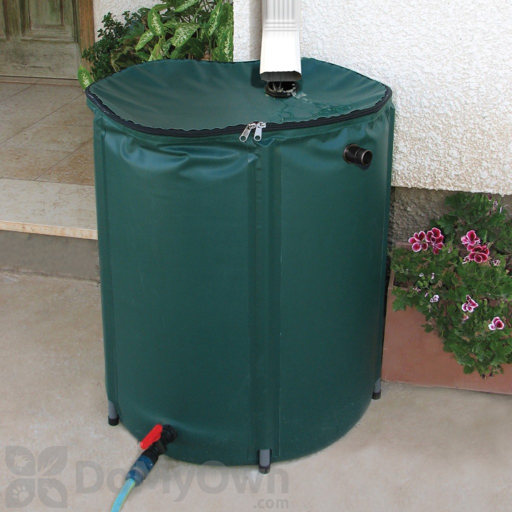 PlantMates Collapsible Rain Barrel - 52 Gallon