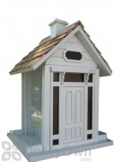 Home Bazaar White Bellport Cottage Bird Feeder (HB9033W)