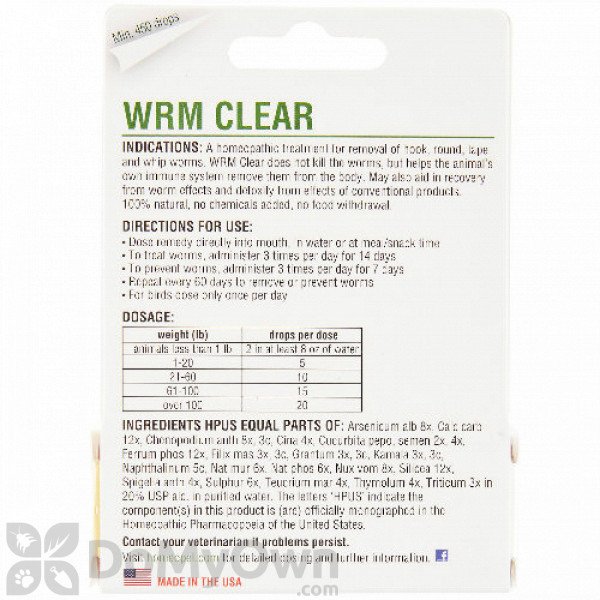 wrm clear for cats reviews