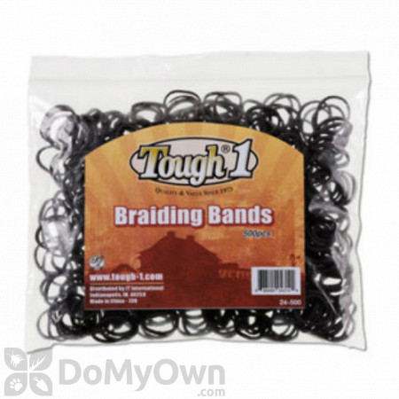 Tough - 1 Equine Braiding Bands - Brown