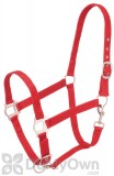 Tough - 1 Nylon Yearling Halter with Satin Hardware - Red