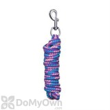 Tough - 1 8 ft. Braided Soft Poly Lead Rope - Purple/Turquoise/Hot Pink