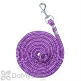Tough - 1 8 ft. Woven Poly Cord Lead Rope - Purple/Hot Pink