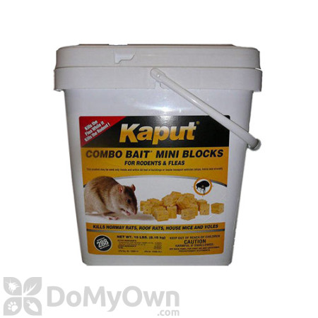 Kaput Combo Bait Mini Blocks Rodenticide - 18lb