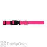 Leather Brothers Kwik Klip Adjustable Dog Collar 3/4 in. - Neon Pink