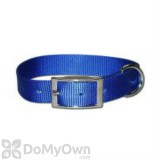 Leather Brothers Regular One - Ply Nylon Collar 5/8 in. x 12 in. - Blue