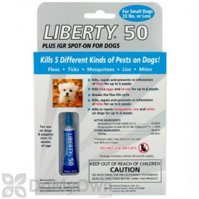 Liberty 50 Plus IGR Spot-On for Dogs