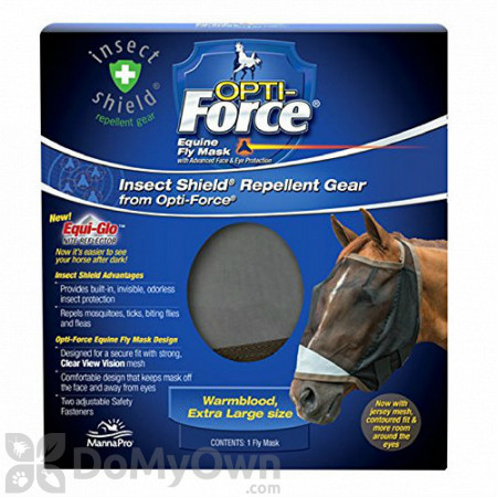 Manna Pro Insect Shield Opti - Force Fly Mask XL