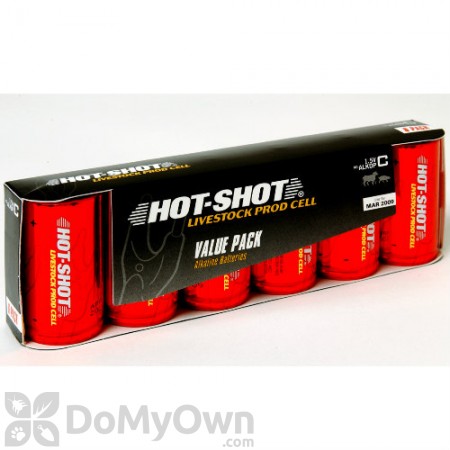 Hot-Shot High Amp. Alkaline Batteries - Size C