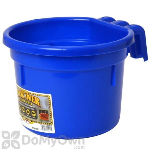 Little Giant Hook Over Feed Pail 8 Qt Blue