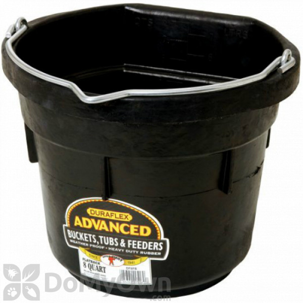 Little Giant 20 Quart Flat Back Plastic Bucket Blue