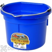 Little Giant Duraflex Flat-Back Plastic Bucket 8 qt.