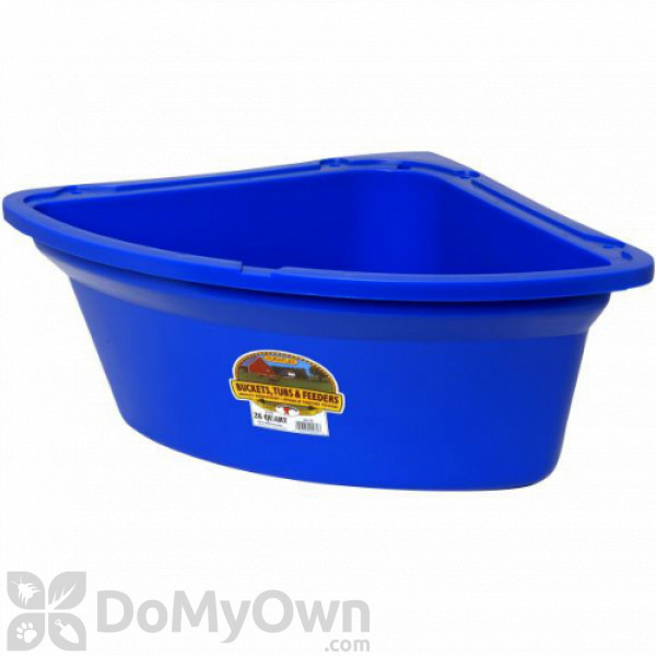 Little Giant Corner Feeder 26 qt. Blue