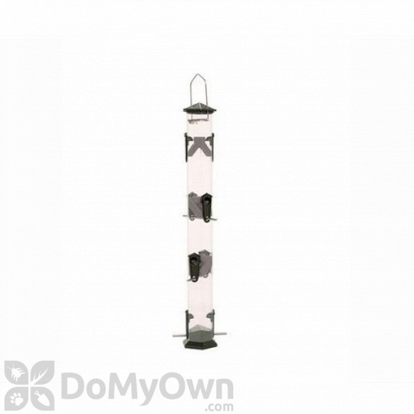 Natures Way Pewter Sunflower Twist and Clean Bird Feeder 25 in. 